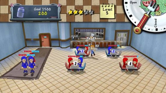 Dinner Dash pe Wii Dinner-Dash-Wii