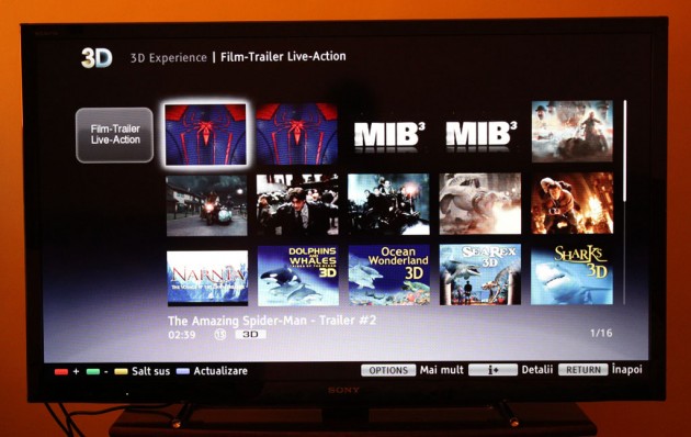 3D Experience Sony KDL-46HX751