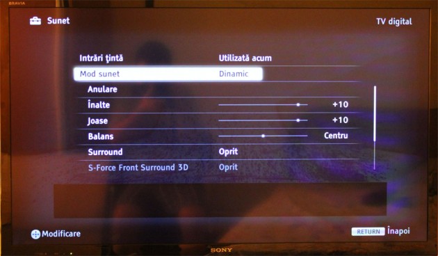 Sunet Sony KDL-46HX751