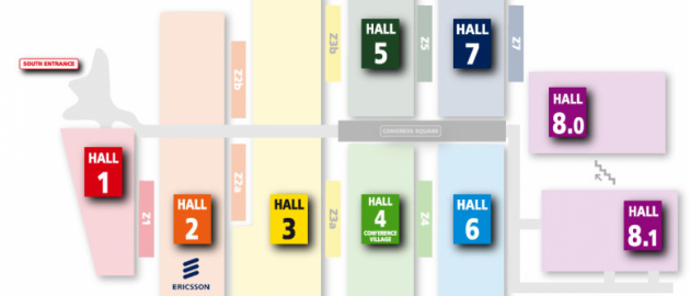 MWC 2013 Planul cladirilor