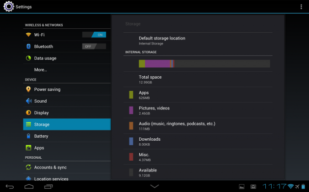 Huawei MediaPad 10 FHD Folder Memorie