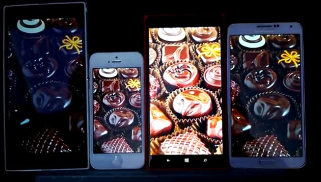 comparatie Lumia-1520-Xperia-Z-Ultra-Galaxy-Note-3-iPhone-5 teste in soare