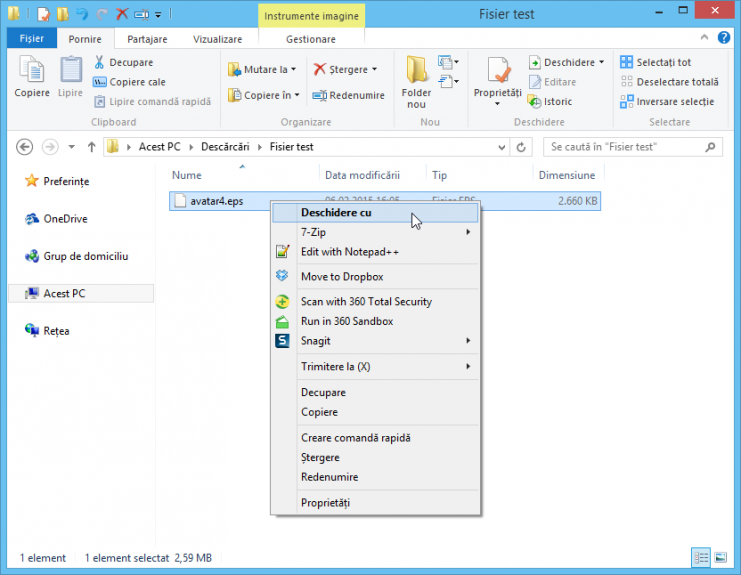 Deschide fisiere necunoscute in Windows