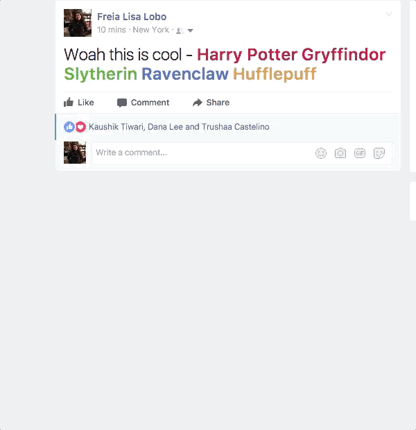 Facebook îți permite să te bucuri de magia Harry Potter pe profilul tău
