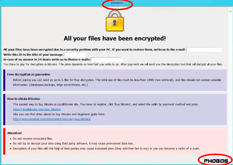 phobos ransomware