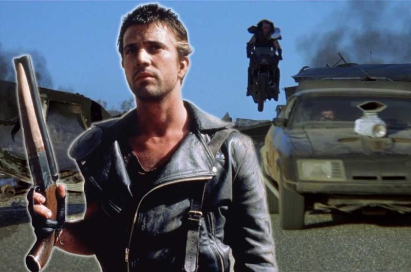 Mel Gibson în Mad Max în Deșertul Tunetului din 1985.