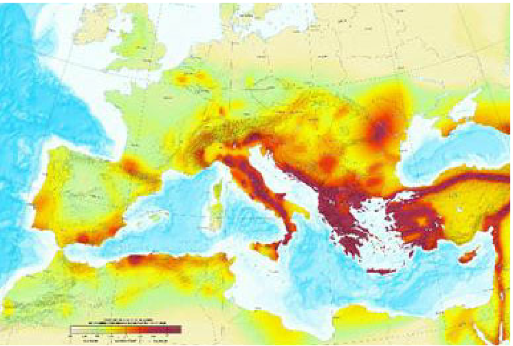 Țările din Europa cu risc mare de cutremur în următorii 40 de ani