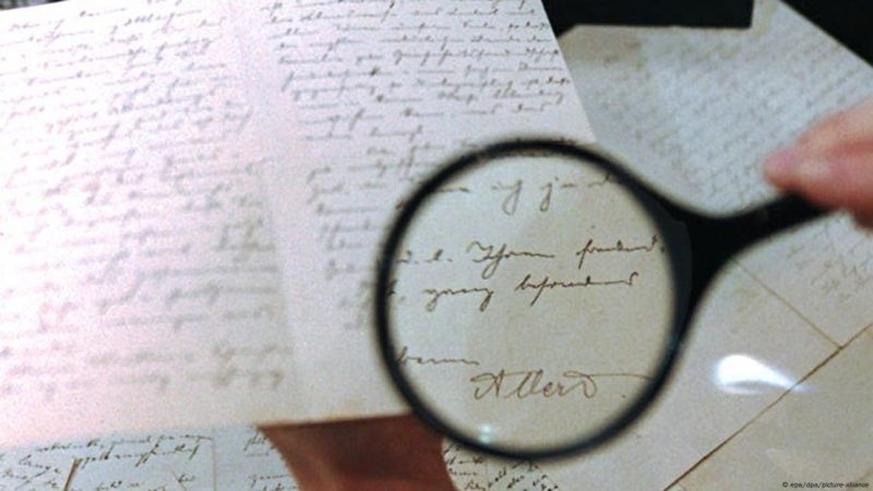 detaliu scrisori Albert Einstein