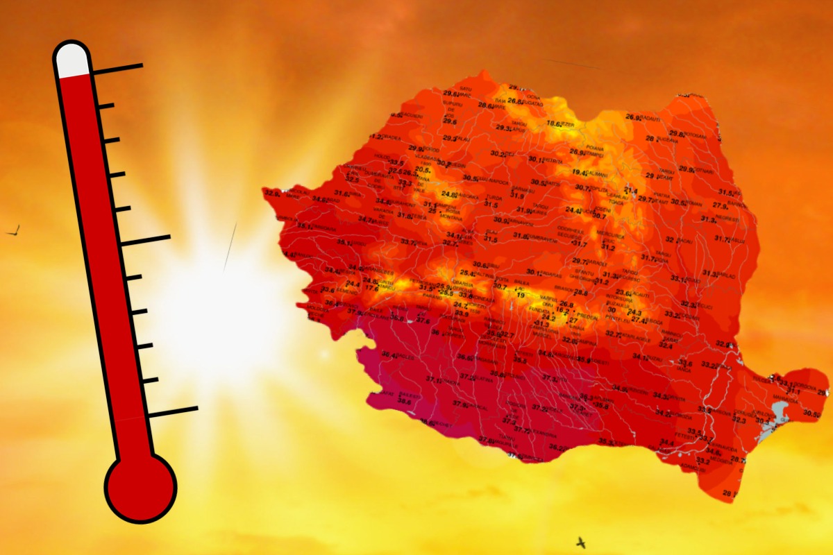 Harta caniculei în România. Temperaturile vor fi insuportabile ...