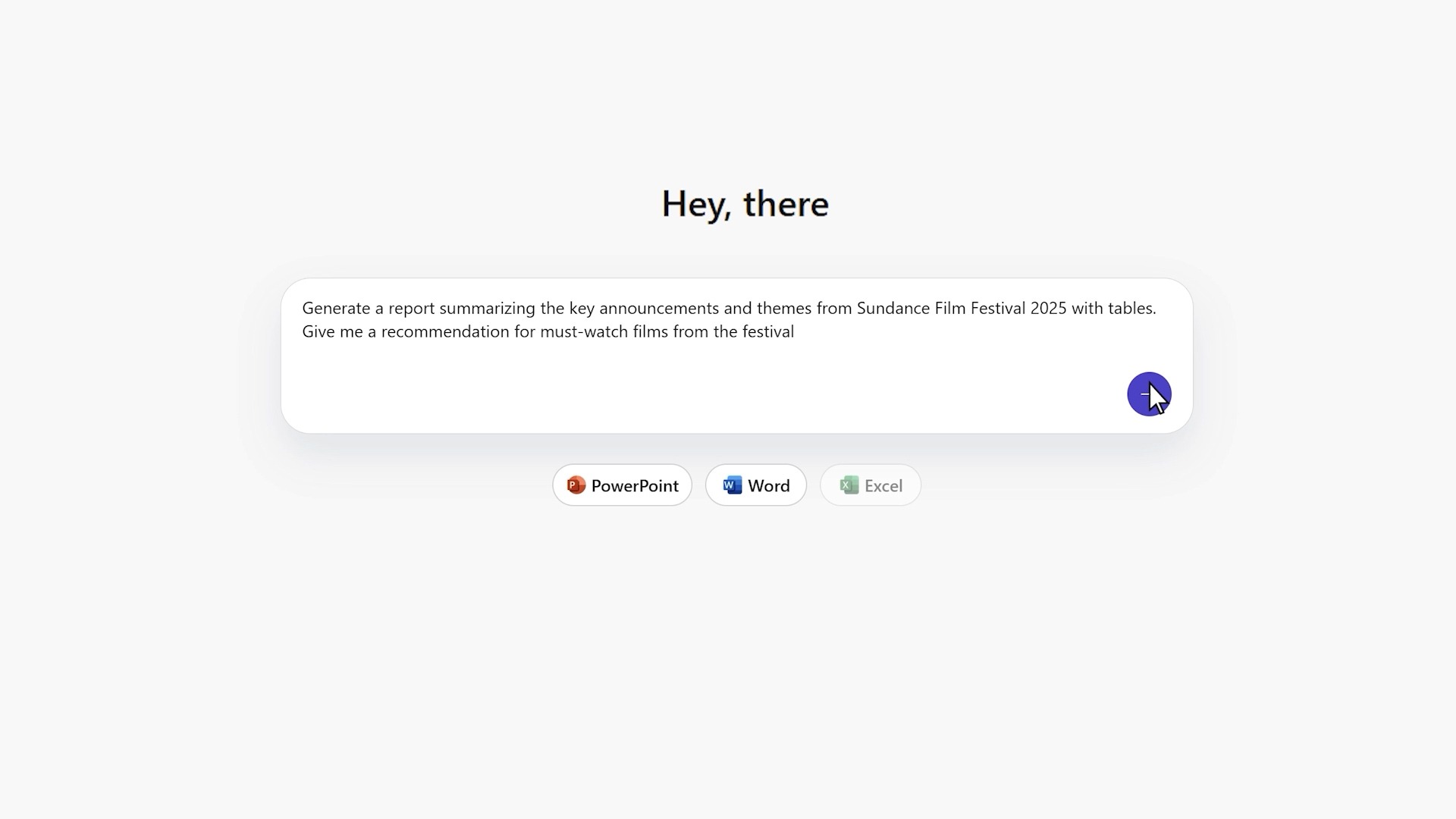 Noul Office Agent în interiorul chatului Copilot.