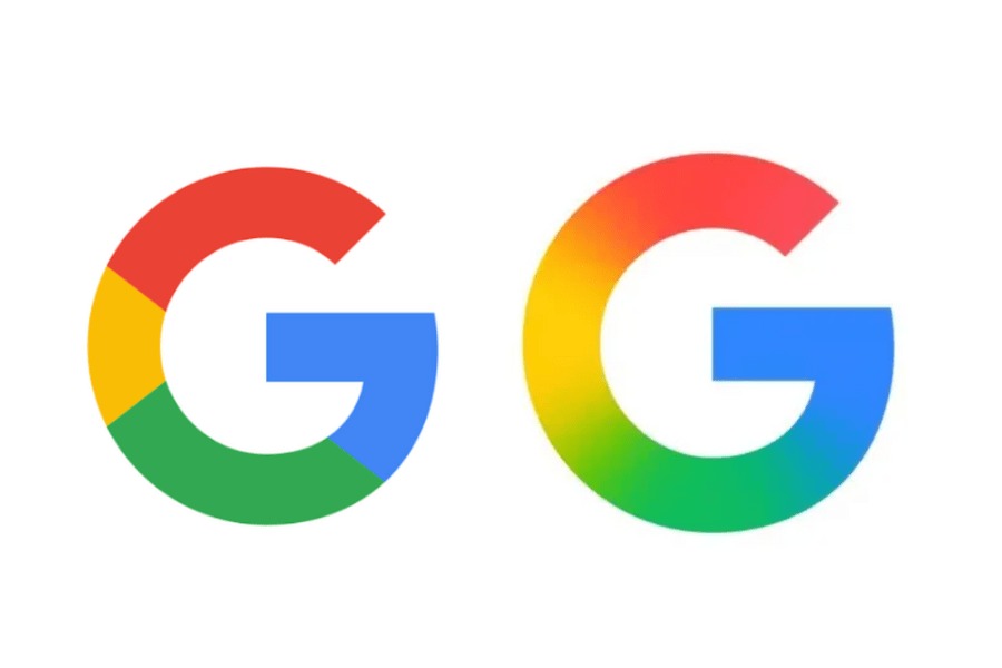 Vechiul logo Google si noul logo Google