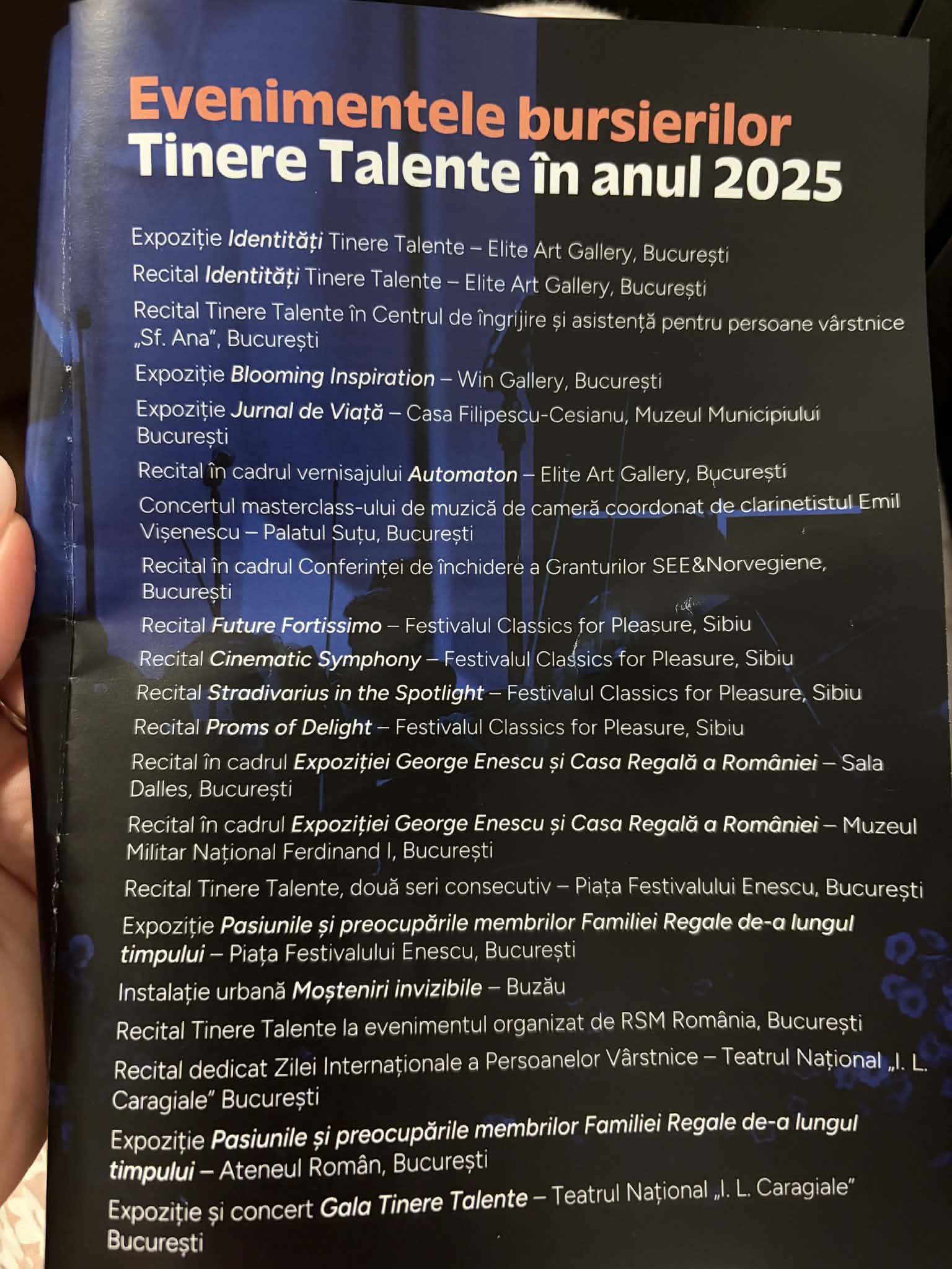 Evenimentele bursierilor tinere talente în anul 2025.Sursa foto: Playtech