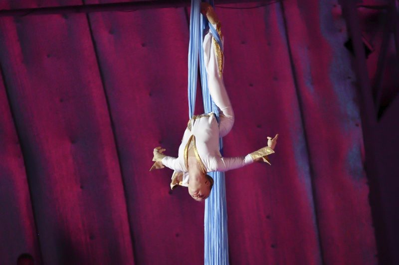 Un nou accident cumplit la circ. O acrobată care era în „Roata morţii” a căzut în gol 4 metri, ce spun medicii despre starea femeii