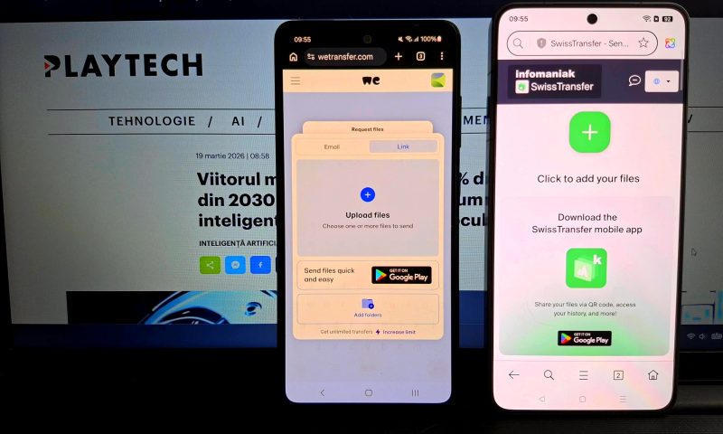 Alternativa la WeTransfer: așa trimiți până la 50 GB de date dintr-un singur  foc VIDEO