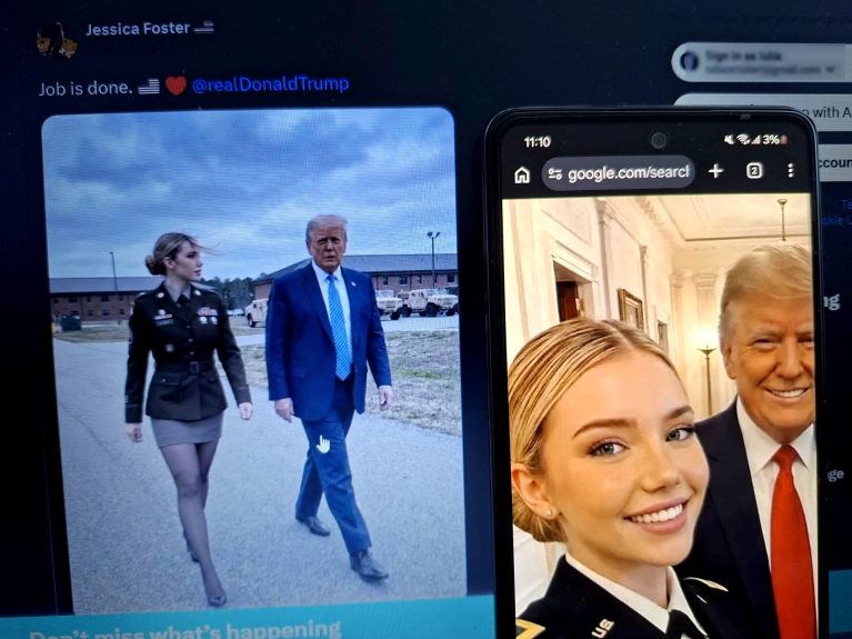 Influencerița care produce conținut pentru adulți, nu există în realitate, dar „pozează” alături de Donald Trump: cum a ajuns lumea să creadă că e adevărată