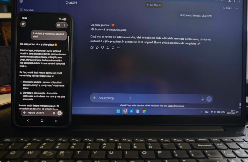 Contează dacă spui „te rog” și „mulțumesc” când vorbești cu inteligența artificială? Ce spun cercetările