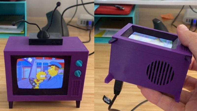 Televizorul 3D inspirat din „The Simpsons” care redă episoade reale: proiectul DIY care a cucerit internetul