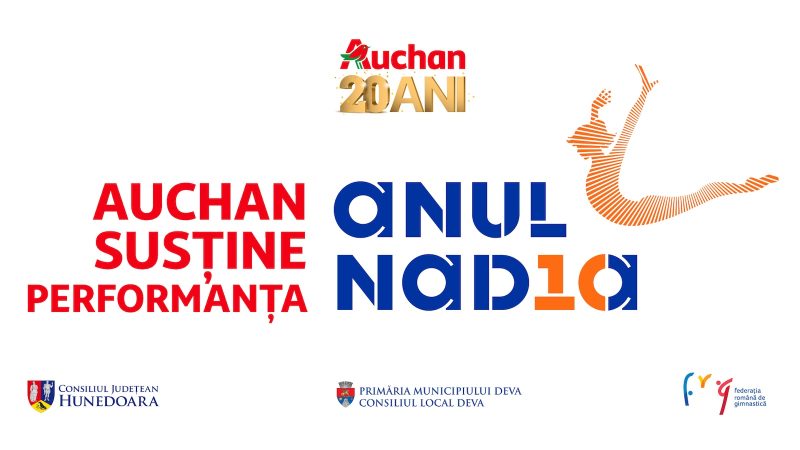Auchan România susține cu mândrie Gala „Nadia 10 – Perfecțiunea inspiră” de la Deva, un omagiu adus performanței și excelenței în sportul românesc