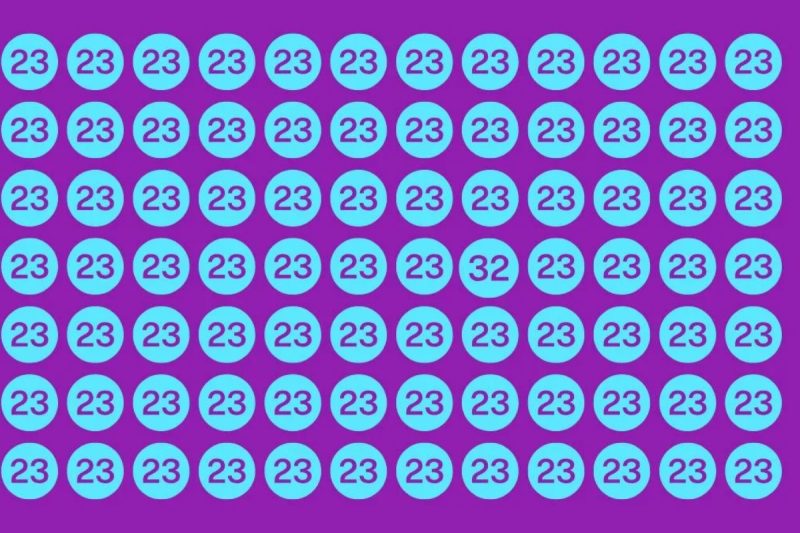 Iluzie optică virală. Poţi găsi numărul 32 din imagine în 7 secunde?