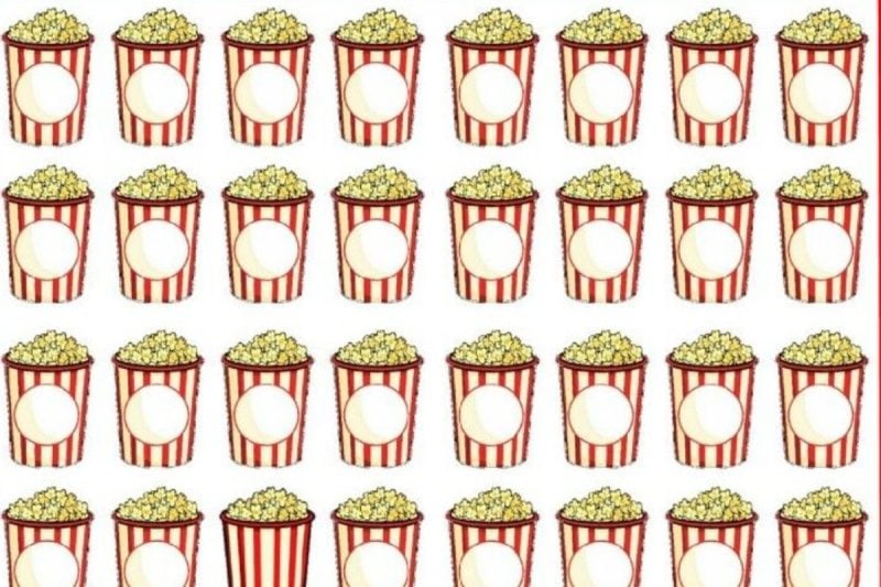 Test de perspicacitate. Poţi găsi rapid cutia cu popcorn ciudată? E ceva greşit la una dintre ele