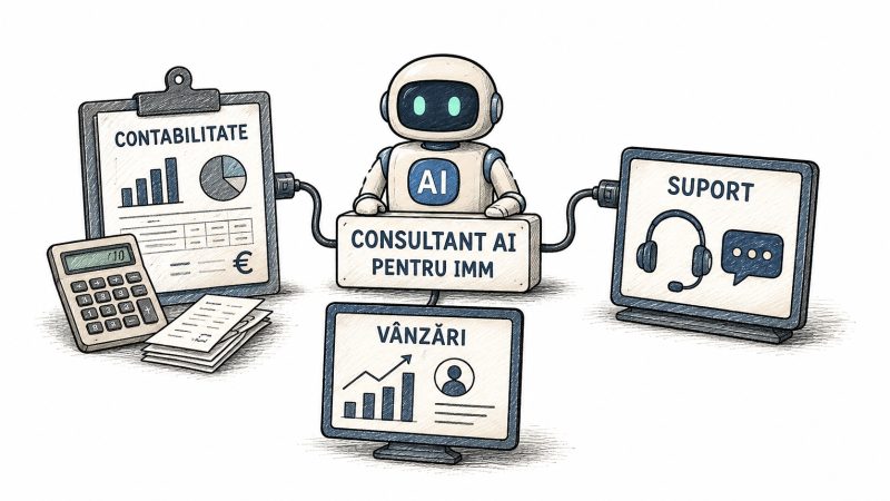 Consultantul AI pentru IMM: ce poți automatiza în contabilitate, vânzări și suport