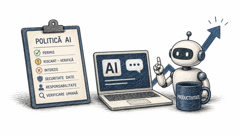 Cum faci politici de utilizare a AI pentru echipă fără să omori productivitatea