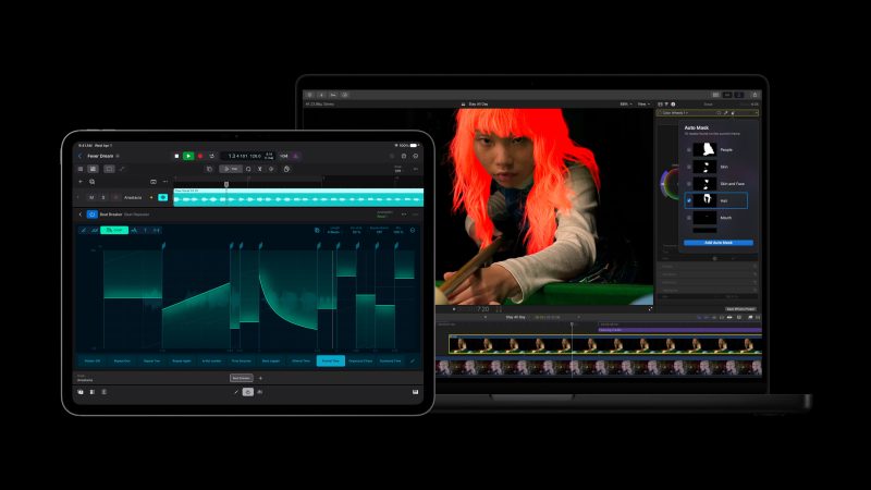 Apple Creator Studio te ajută să-ți materializezi mai eficient spiritul creativ. Noutățile din Final Cut Pro, Logic Pro, Pixelmator Pro și nu numai