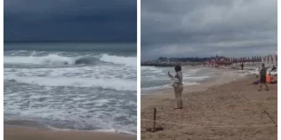 Valuri de trei metri la Neptun și interdicții pe litoral. Turiștii nu au voie să intre în mare în aceste stațiuni. A fost arborat steagul roșu