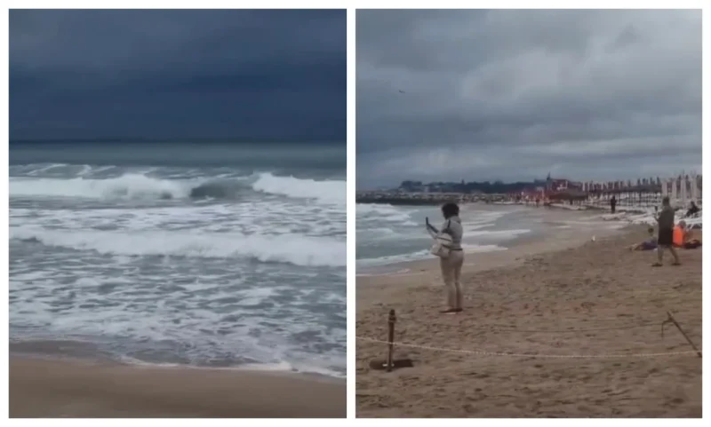 Valuri de trei metri la Neptun și interdicții pe litoral. Turiștii nu au voie să intre în mare în aceste stațiuni. A fost arborat steagul roșu