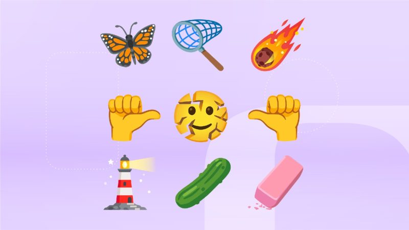 Castravetele murat vine pe telefon și amenință supremația vinetelor. Cele nouă emoji aprobate pentru 2027
